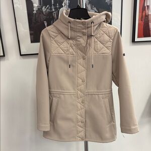 Lucky Brand Beige Quilted Ski Jacket SPL